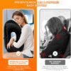 DAWNTREES 2 Pack Inflatable Travel Pillow,Neck Pillow Inflatable for Sleeping,Comfortably Support Head,Neck and Lumbar,Used for Airplane,Car,Bus and Office (Black) - Image 6