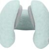 Noise-Canceling Travel Neck Pillow with 25 dB Noise Reduction, All-Round Neck Support, Suitable for Office, Home and Travel(Tea Green, Small Size)