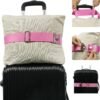 2-in-1 Travel Belt for Luggage Straps Add a Bag Bungees Luggage Strap Over Handle Suitcases Belt for Carry On Bag Elastic Belt Adjustable Suitcase Strap Airport Travel Accessories