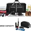 Felipe Varela Duffle Bag with Shoes Compartment and Adjustable Strap,Foldable Travel Duffel Bags for Men Women,Waterproof Duffel Bags - Image 6