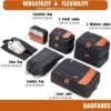 8 Set Packing Cubes for Travel, Lightweight Vacation Travel Essentials, Travel Accessories for Suitcase Organizer Bags Set - Image 6