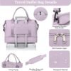 Weekender Bags for Women,Personal Item Travel Bag with Shoes Compartment,Overnight Travel Duffel Bag with Toiletry Bag - Image 6