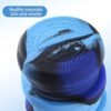 Collapsible Water Bottles Two Pack Travel Sports Portable Sport Water Bottle comes with mountaineering Buckle 500ml silicone Water-proof camping water bottle (Purple and Grey Color) - Image 5