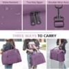 Travel Duffle Bag, Waterproof Weekender Bag Carry On Tote Bags for Women, Travel Essentials Sport Gym Bag for Men, Hospital Bag for Labor and Delivery, Overnight Bag Luggage Bag with Trolley Sleeve - Image 5