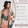 YSense Women's Long Plaid Blanket Scarf Chunky Oversized Winter Fall Warm Scarf Big Tartan Scarves Wrap Shawl Ladies Gifts - Image 2