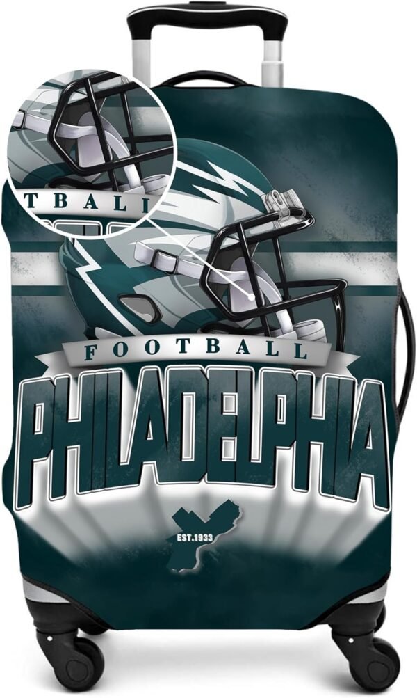 Philadelphia City Luggage Cover, Football Team Suitcase Cover for Luggage Protector Cover for Travel Business Vacation Fits 18-20 Inch Luggage