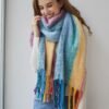 MissShorthair Oversized Chunky Scarf for Women Winter Warm Colorful Blanket Big Scarfs Plaid Thick Scarves Soft Fluffy Shawl - Image 3
