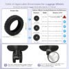 8Pcs Luggage Wheel Covers,Silicone Suitcase Wheel Cover for 2-2.4'' Spinner Wheel,Reusable Carry On Luggage Wheel Protector,Upgrade Suitcase Wheel Protective,Essential Travel Accessories(Purple) - Image 3