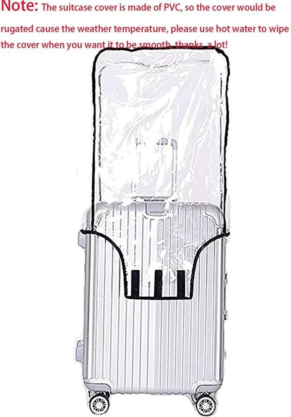 FF1 Luggage Protector Suitcase Cover PVC Bag Dust Proof Travel Suitcase Fits Most 26" - Image 5