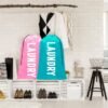 Fiodrmy 2 Pack XL Laundry Bag, Machine Washable Dirty Clothes Organizer, Large Enough to Hold 4 Loads of Laundry, Easy Fit a Laundry Basket (Pink+Blue, 24" x 36") - Image 5