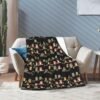(Cute Brown Cartoon Owls) Print Fall Throw Blanket Personalized Soft Flannel Blanket for Bed Couch Sofa, Blanket for Lightweight Fuzzy Cozy Blankets for Travel Office Home 50"X40" - Image 7
