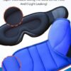 Travel Pillows for Airplanes, Airplane Pillow with Sleeping Eye Mask, Travel Neck Pillow for Car, Road Trip Car Headrest, FSA HSA Eligible Approved, 2-Pack Airplane Travel Essentials, Black - Image 6