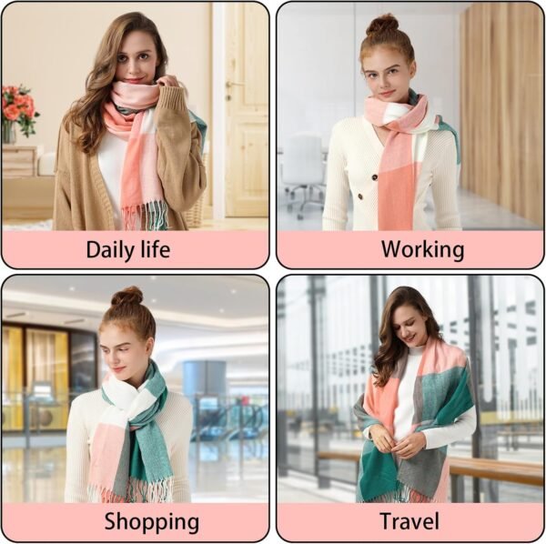 Scarfs for Women - Winter Scarf for Women Cold Weather Soft Pashmina Scarf - Image 7