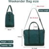 LEDAOU Weekender Travel Overnight Bag Women Ladies Carry On Tote Duffle Bag with Luggage Sleeve - Image 6