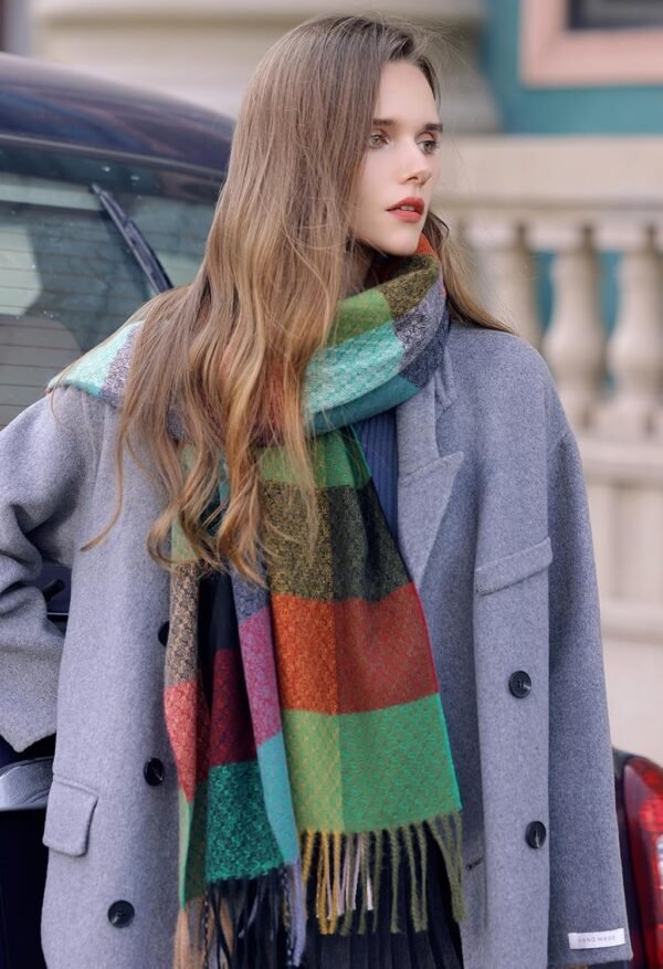 Women's Winter Scarf Fashion Pashmina Shawls and Wraps Soft Warm Long Large Scarf - Image 2