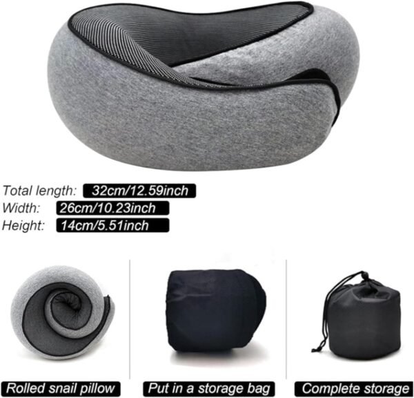 YOECO Travel Pillow,Neck Pillow,Travel Neck Pillow,Memory Foam Travel Pillow,Foam Travel Neck Pillow for Airplanes. - Image 4