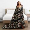 (Cute Brown Cartoon Owls) Print Fall Throw Blanket Personalized Soft Flannel Blanket for Bed Couch Sofa, Blanket for Lightweight Fuzzy Cozy Blankets for Travel Office Home 50"X40" - Image 5