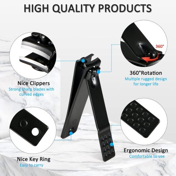 Manicure Set Professional Nail Clipper Kit-26 Pieces Stainless Steel Manicure Kit,nail Care Tools with Luxurious Travel Case - Image 2