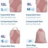 Compression Packing Cubes for travel, BAGSMART 6 Set Travel Packing Cubes for Carry on Suitcases, Compression Suitcase Organizers Bag Set for Travel Essentials, Lightweight Packing Organizers - Image 2