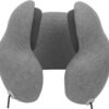 Noise-Canceling Travel Neck Pillow with 25 dB Noise Reduction, All-Round Neck Support, Suitable for Office, Home and Travel(Grayness, Large Size)