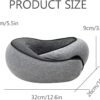 FAGOBYX Travel Pillow,Neck Pillow for Traveling,Airplane Pillow Flight Pillow,360° Travel Neck Pillows for Airplanes,Travel Neck Pillows for Airplanes,Travel Pillow,Neck Pillow (Black) - Image 8