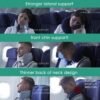 Travel Pillow for Airplane Neck Chin Support Memory Foam Machine Washable Adults Unisex Neck Pillows for Travel Airplane Sleeping Car Office Grey Small - Image 3