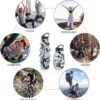 QiCheng&LYS Collapsible Water Bottle – Reuseable BPA Free Silicone Travel Water Bottle Collapsible Very Suitable for Sport Hiking, Camping and Outdoortravel -19.5oz/580ML（Camouflage light grey） - Image 6