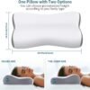 Cervical Neck Pillow Memory Foam Pillows for Neck Pain Relief, Ergonomic Pillow for Shoulder Pain, Contour Pillow for Sleeping, Orthopedic Bed Pillows Neck Support for Side Back Stomach Sleepers - Image 5
