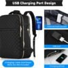 Travel Backpack for Women, Flight Approved Carry On Backpack, Large 40L Suitcase Backpacks Waterproof Luggage Bag Weekender Daypack Fit 17 Inch Laptop, Black - Image 6