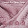 Travel Pillow Blanket Set-3 in 1 Travel Pillow Memory Foam, Soft Travel Blanket Airplane Compact with Bag, Inner Pillowcase, Hand Luggage Belts and Backpack Clip, for Plane Car, Pink - Image 5