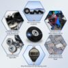 Luggage Wheels Replacement Kit 4PC Diameter 1.6in/40mm Thick 0.7in/17mm PU Wheels with Ball Bearing 3 Size Axles Full Set Repair Tool for Suitcase Trolley Bag Draw-bar Travel Box - Image 6