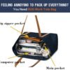 BUG Lightweight Women Laptop Tote Bag for Work, Casual Handbag for Travel Beach College Teacher - Image 2