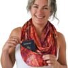 WAYPOINT GOODS Infinity Travel Scarf: Keep Essentials Safe | Anti-Theft Hidden Zipper Pocket | Perfect for Airplane