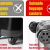 8PCS Suitcase Wheel Covers, Noise Reducing Silicone Luggage Wheel Cover, Shock-Proof Luggage Compartment Wheel Protection Cover, Suitcase Protector Covers with Wear-Resistant (Blue, 8Pcs) - Image 4