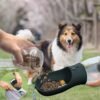 Portable Dog Water Bottle 20oz, Dog Water Dispenser with Food Container & Poop Bag Holder,BPA-Free Food Grade Leak Proof Dog Cat Travel Drink Bottle Bowl, Pet Outdoor Drinking Cup Dog Gift - Image 3