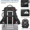 Travel Backpack for Men Women, Large Carry On Backpack, Personal Item Bag Airline Approved, Laptop Backpack 17.3 inch, Business Work Gym Weekender Bag, Black - Image 6