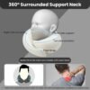 Travel Neck Pillows for Airplanes,360° Airplane Neck Pillow for Sleeping Travel Stability,100% Pure Memory Foam Airplane Pillow for Long Flight-Ideal for Travel & car - Image 2