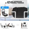 Travel Backpack for Women, Flight Approved Carry On Backpack, Large 40L Suitcase Backpacks Waterproof Luggage Bag Weekender Daypack Fit 17 Inch Laptop, Black - Image 4
