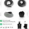 2024 Ergonomic Travel Neck Pillow,Neck Pillow Airplane,Premium Memory Foam,360º Contoured Design,Washable Cover,Neck Pillow for Sleeping, Complete Travel Set,Ideal for Airplane,Car and Office (Grey) - Image 5