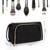 CUBETASTIC Makeup Bag, Small Cosmetic Bag with Makeup Brush Comparment, 2 in 1 Cute Make Up Organizer Pouch for Women Girls, Portable Travel Toiletry Bag - Image 7