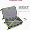 SwissGear 7366 Hardside Expandable Luggage with Spinner Wheels, Green, Checked-Medium 23-Inch - Image 6