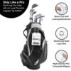 Golf Bag Luggage Tag - Extra Large 9" x 6", Waterproof Plastic Zipper Pouch, PVC Bag Tags for Golf Bag - Sealable Label Holder for Golf Bag (2) - Image 2