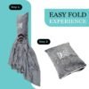 Commollis Travel Blanket Airplane Compact - 2 in 1 Airplane Travel Accessory, from Airplane Blanket to Travel Pillow, with Luggage Strap, Soft Handles and Security Pockets - Image 3