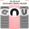 Stuffable Travel Pillow, Stuffable Neck Pillow for Travel, Travel Neck Pillow Stuffed with Clothes Storage - No Extra Baggage Fees, Fits 5+ Days of Travel Essentials, No Filler (Black) - Image 6