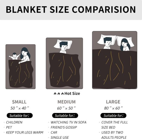 Halloween Blanket, Halloween Throw Blanket for Women Men, Spooky Horror Halloween Blanket for Kids Girls Boys Adults Boo Basket, Cute Halloween Decorations for Bed Sofa Travel Blanket, 60"X 50" - Image 5