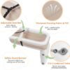 Inflatable Airplane Bed for Kids, Portable Toddlers Airplane Blow Up Bed for Travel, Baby Airplane Mattress with Hand Pump, Toddler Airplane Travel Essentials - Image 2