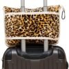 CARSTENS, INC. Travel Blanket, Premium Compact 2-in-1 Airplane Blanket/Pillow, Leopard Print - Image 3