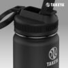 Takeya Actives 24 oz Vacuum Insulated Stainless Steel Water Bottle with Spout Lid, Premium Quality, Onyx - Image 9