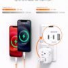 【2-Pack】 European Travel Plug Adapter, International Power Plug Adapter with 3 Outlets 3 USB Charging Ports(2 USB C), Type C Plug Adapter Travel Essentials to Most Europe Spain Italy France Germany - Image 4