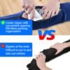Travel Pillow You Stuff with Clothes, Stuffable Travel Pillow Transforms Into Extra Luggage Without Excess Fees, Stuffable Neck Pillow Fits 3+ Days of Travel Essentials Blue - Image 3